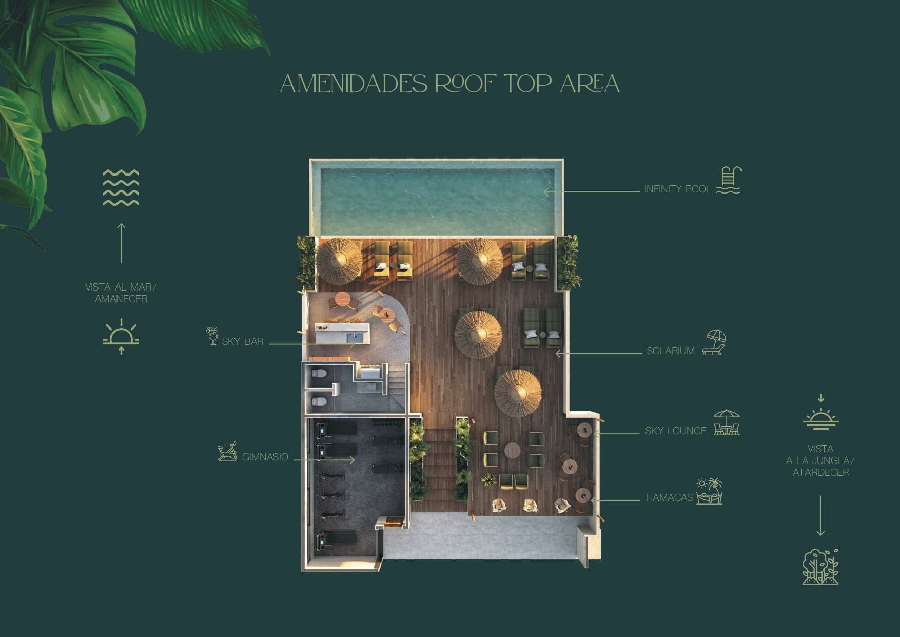 Estudio con Alberca Privada Frente al Mar en Mahahual