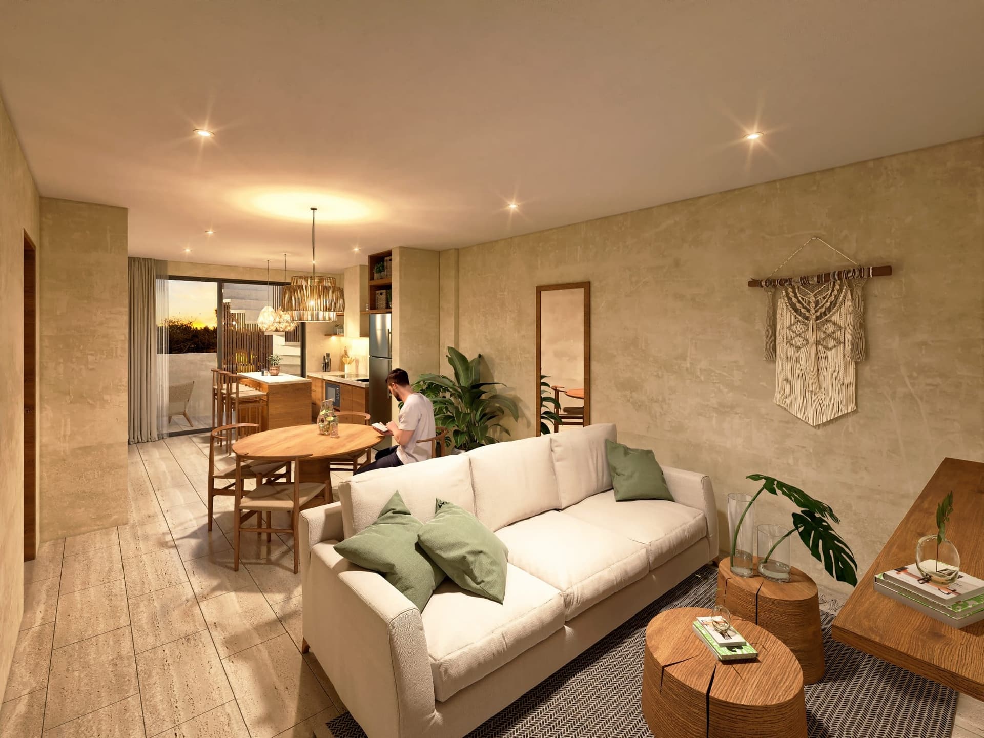 Penthouse de 2 Recámaras con Lock-Off y Rooftop en Mahahual