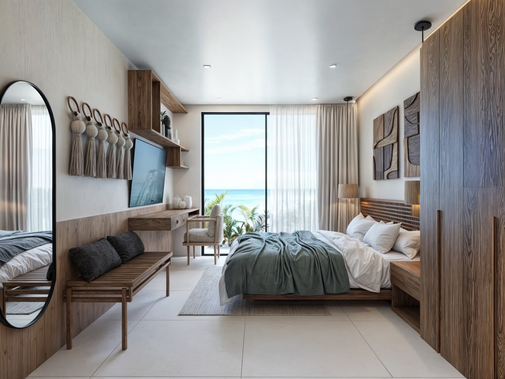 Unidad Garden House con Deck con vista al Caribe