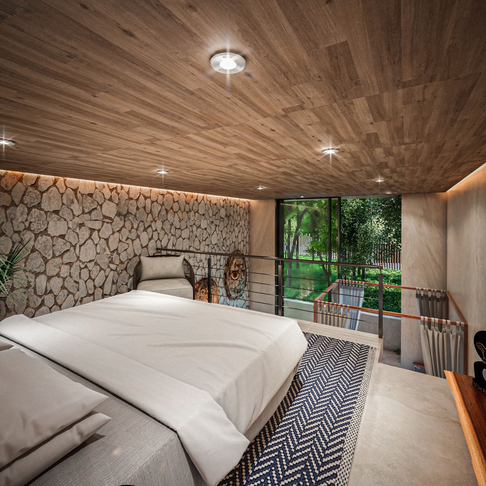 Penthouse con Rooftop y Alberca Privada en Macondo Tulum